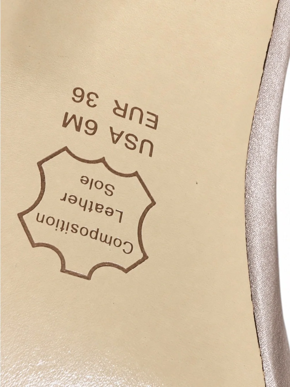Touch Of Nina Women's Taupe Bow Peep-Toe Flats Us 6M EUR 36